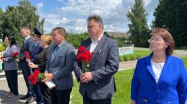 Первый заместитель председателя Солигорского райисполкома Никита Реут принял участие в митинге в аг. Кривичи