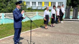 Первый заместитель председателя Солигорского райисполкома Никита Реут принял участие в митинге в аг. Кривичи