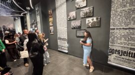 Участники V Форума медийного сообщества Беларуси возложили цветы к мемориалу «Детям — жертвам войны»