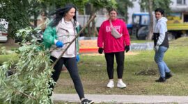 Масштабный молодежный субботник проходит сегодня в Солигорске