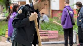 Масштабный молодежный субботник проходит сегодня в Солигорске