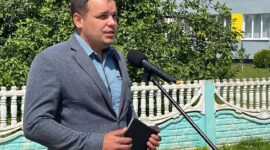 Первый заместитель председателя Солигорского райисполкома Никита Реут принял участие в митинге в аг. Кривичи