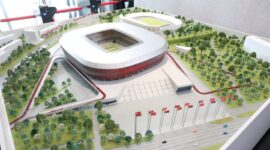 Лукашенко прибыл на церемонию открытия Национального футбольного стадиона