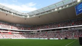 Лукашенко прибыл на церемонию открытия Национального футбольного стадиона