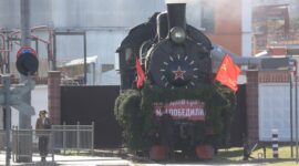 Передвижной музей "Поезд Победы" прибыл в Беларусь и первую остановку сделал в Бресте