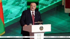 Президент Беларуси Александр Лукашенко  принял участие в торжественном собрании по случаю Дня Независимости
