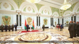 Александр Лукашенко принял участие в церемонии чествования выпускников высших военных учебных заведений и высшего офицерского состава