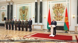 Александр Лукашенко принял участие в церемонии чествования выпускников высших военных учебных заведений и высшего офицерского состава