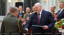 Александр Лукашенко принял участие в церемонии чествования выпускников высших военных учебных заведений и высшего офицерского состава