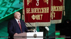 Президент Беларуси Александр Лукашенко  принял участие в торжественном собрании по случаю Дня Независимости