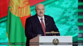 Президент Беларуси Александр Лукашенко  принял участие в торжественном собрании по случаю Дня Независимости