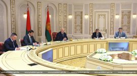 Александр Лукашенко встретился с губернатором Самарской области Российской Федерации Вячеславом Федорищевым