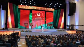 Президент Беларуси Александр Лукашенко  принял участие в торжественном собрании по случаю Дня Независимости