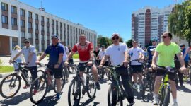 Фоторепортаж районного велопробега, посвященного Дню Независимости Республики Беларусь