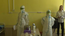 В Солигорской больнице прошли  районные учения по ликвидации очагов особо опасных заболеваний