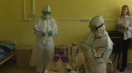 В Солигорской больнице прошли  районные учения по ликвидации очагов особо опасных заболеваний