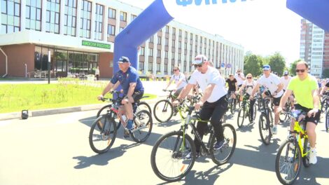 Районный велопробег собрал более 290 участников. Возглавил колонну Анатолий Лодыга