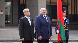 Переговоры с Президентом Ирана Масудом Пезешкианом