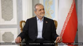 Переговоры с Президентом Ирана Масудом Пезешкианом