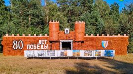 Замок, танк, крот. Какими еще соломенными композициями удивляет Солигорский район?