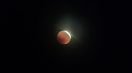 Жители Солигорского района наблюдали лунное затмение. Фоторепортаж в объективе СТК