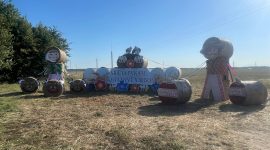 Замок, танк, крот. Какими еще соломенными композициями удивляет Солигорский район?