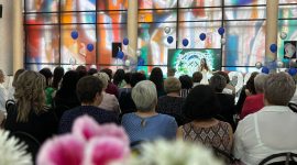 Торжественное мероприятие, посвящённое 20-летию создания расчётно-кассового центра г. Солигорска, проходит во Дворце культуры