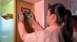 Член Совета Республики Национального собрания Республики Беларусь Инна Толкачева и Герой Беларуси, космонавт Марина Василевская посещают Старые Дороги