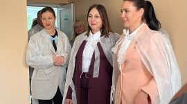 Член Совета Республики Национального собрания Республики Беларусь Инна Толкачева и Герой Беларуси, космонавт Марина Василевская посещают Старые Дороги