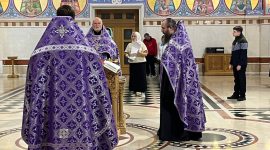 Ковчежец с мощами Николая Чудотворца прибыл в кафедральный собор Солигорска