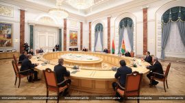 Александр Лукашенко встретился с главами правительственных делегаций, участвующих в заседаниях Евразийского межправсовета и Совета глав правительств СНГ