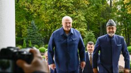 Встреча Президента Беларуси Александра Лукашенко с Султаном Омана Хайсамом бен Тареком Аль Саидом