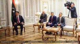 Александр Лукашенко встретился с заместителем главнокомандующего Ливийской национальной армией Саддамом Халифой Хафтаром