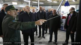 Александр Лукашенко в ходе рабочей поездки в Лепельский район Витебской области посещает Березинский биосферный заповедник