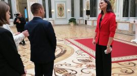Новые горизонты: Работы молодых художников из Солигорска теперь будут украшать Дворец Независимости, находясь там рядом с подарками, картинами со всего мира