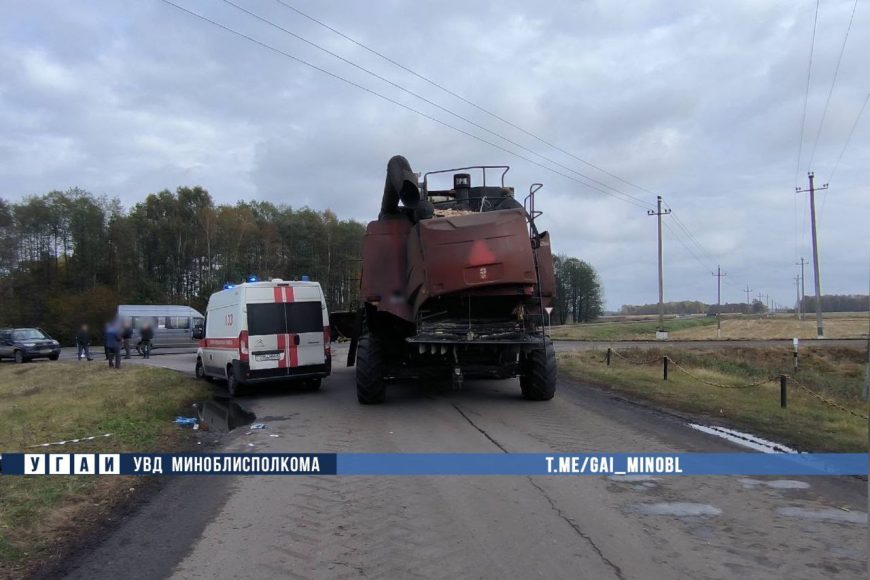 В Величковичах под колеса комбайна попал пешеход