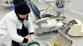 Дружно работает на Республиканском субботнике коллектив Солигорской ЦРБ