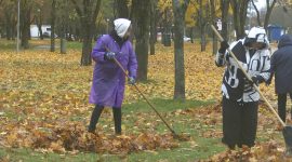 Оксана Куклицкая: сегодня трудовая акция началась с прекрасных стихов: что нам снег, что нам зной, что нам дождик проливной!