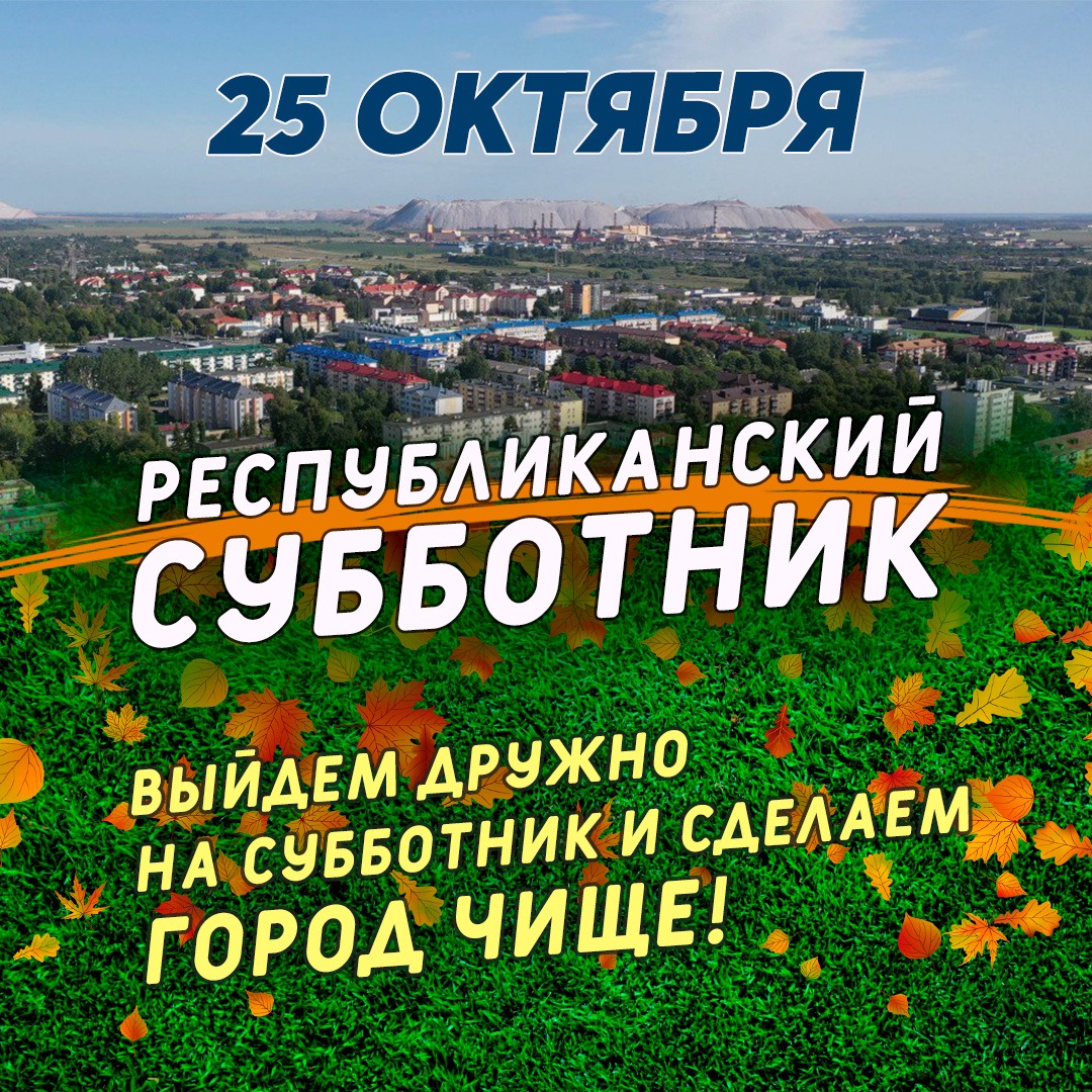 Республиканский субботник в Беларуси – 25 октября. Что запланировано в Солигорском районе?