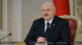 Александр Лукашенко встретился с губернатором Ростовской области России Юрием Слюсарем