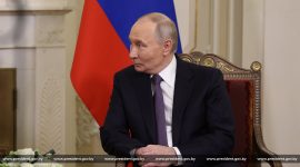 Александр Лукашенко и Владимир Путин провели встречу в Санкт-Петербурге