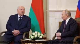 Александр Лукашенко и Владимир Путин провели встречу в Санкт-Петербурге