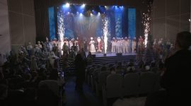 Алексей Кушнаренко поздравил участников новогоднего областного мероприятия в Солигорске с наступающими праздниками