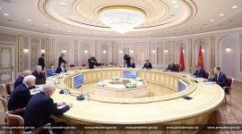 Александр Лукашенко встретился с губернатором Кировской области России Александром Соколовым