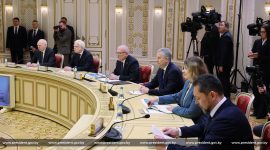 Александр Лукашенко встретился с губернатором Кировской области России Александром Соколовым