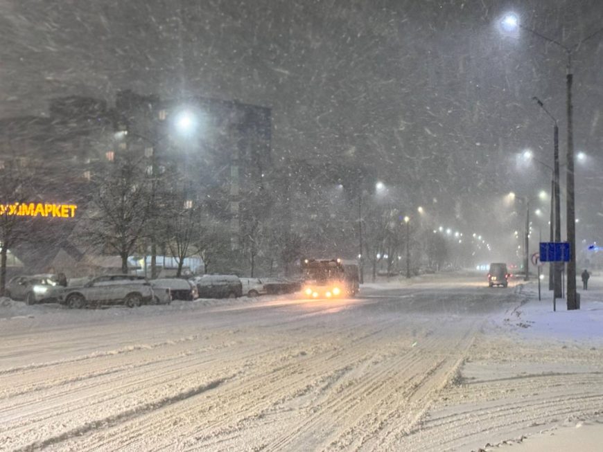 АП №1 г. Солигорска предупредил о задержке автобусов из-за разыгравшейся непогоды