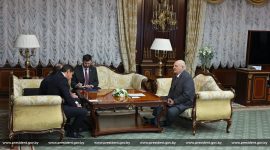 Александр Лукашенко встретился с послом Бразилии Бернардом Клинглом
