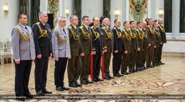 Торжественная церемония вручения государственных наград и генеральских погон офицерам силового блока