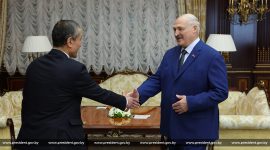 Александр Лукашенко встретился с послом Узбекистана в Беларуси Рахматуллой Назаровым