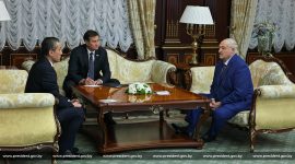 Александр Лукашенко встретился с послом Узбекистана в Беларуси Рахматуллой Назаровым